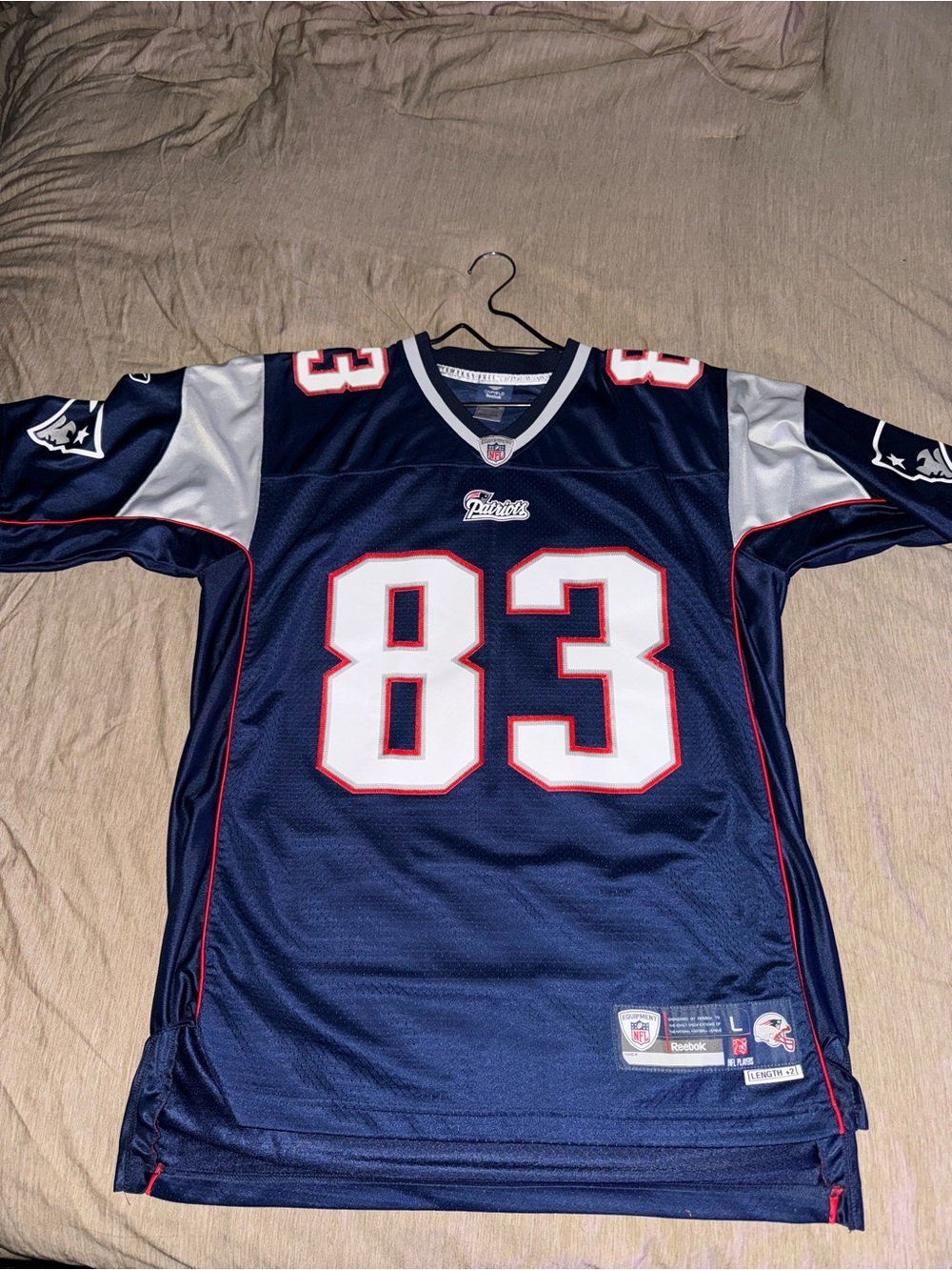Wes Welker Patriots  NFL On-Field Football Jersey
